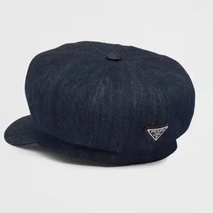 Prada denim baker boy cap hat new with tags Authentic PRADA Bucket Hat 57cm Size:S 1HC137 Denim  main image 2